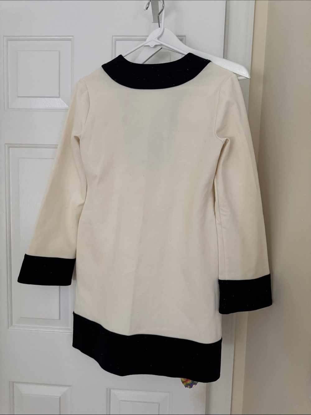 Y2K Michael Kors Black and White Long Sleeves Dress, Retro - Picture 3 of 5